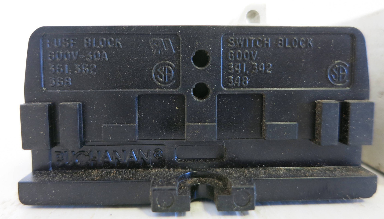 Buchanan Fuse/Switch 342 Sectional Terminal Blocks for 10 sections (GA0251-2)