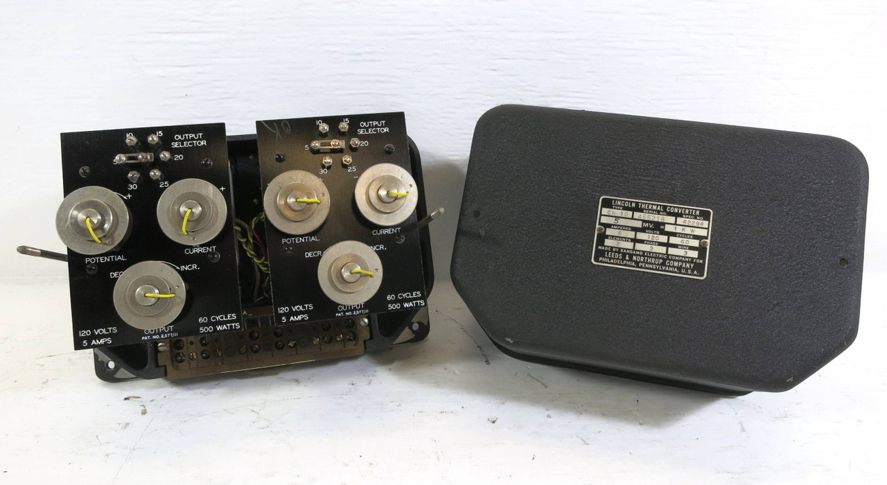 Leeds & Northrup Type CW-10 Spec 42294 Lincoln Thermal Converter 461772 120V 3PH (DW2367-2)