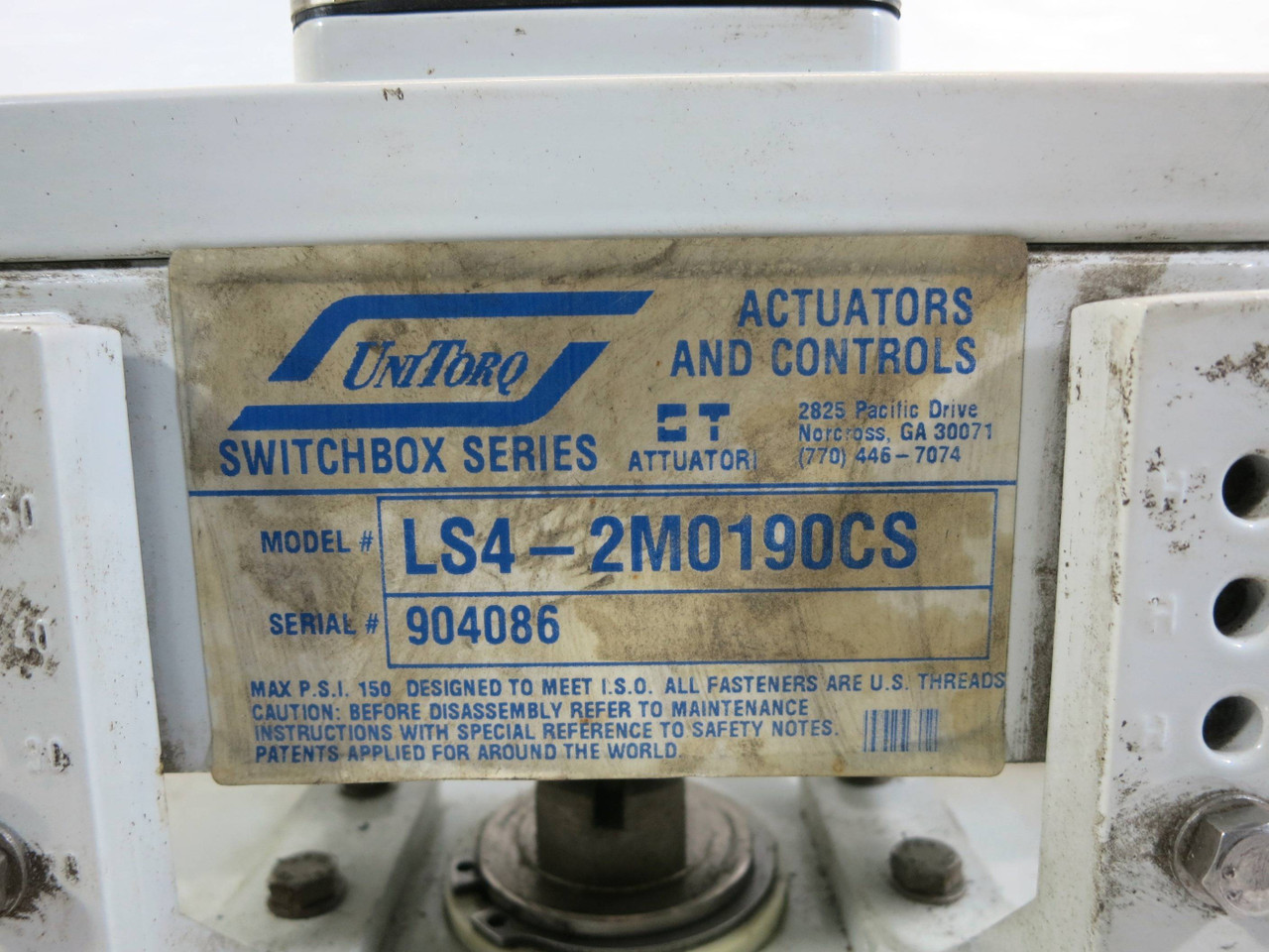 Milwaukee Controls MC22S4-DLS Pneumatic Valve Actuator 150 PSI LS4-2M0190CS (DW2380-3)