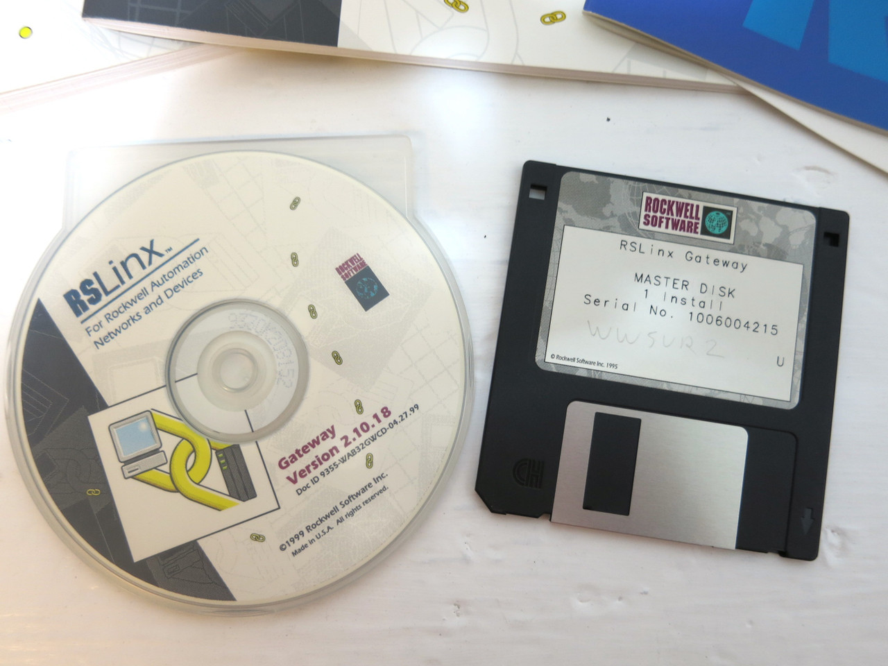 Allen Bradley 9355WABGWENE RSLinx Gateway PLC Software Rev 2.10.18 9355-WABGWENE (DW2394-2)