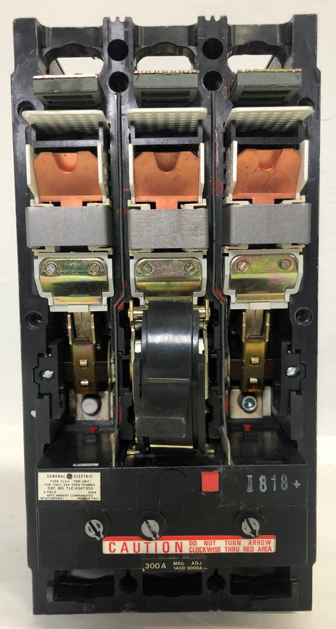 GE THLC434300 300A Current Limiting Circuit Breaker 300 Amp 480 General Electric (EM4016-7)