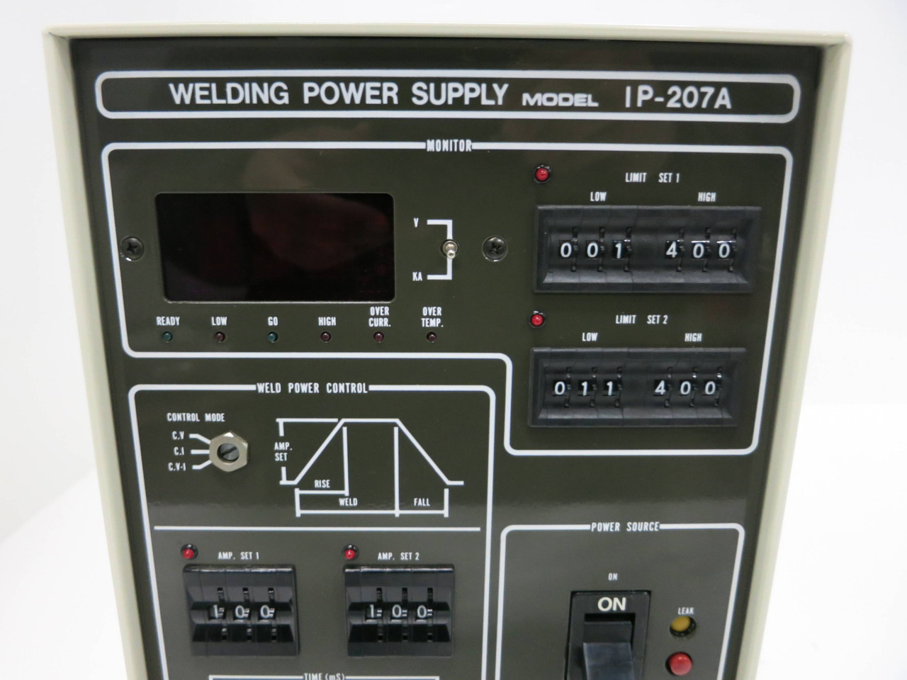 Miyachi IP-207A Welding Power Supply Inverter w power cable 50 Amp (GA0296-1)