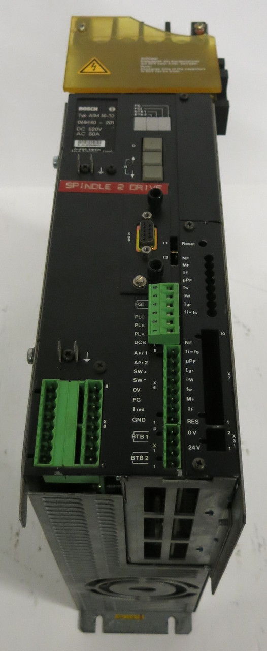 Bosch ASM 50-TD 068440-201 DC 520V Spindle 2 Drive 50 Amp Rexroth (GA0298-1)