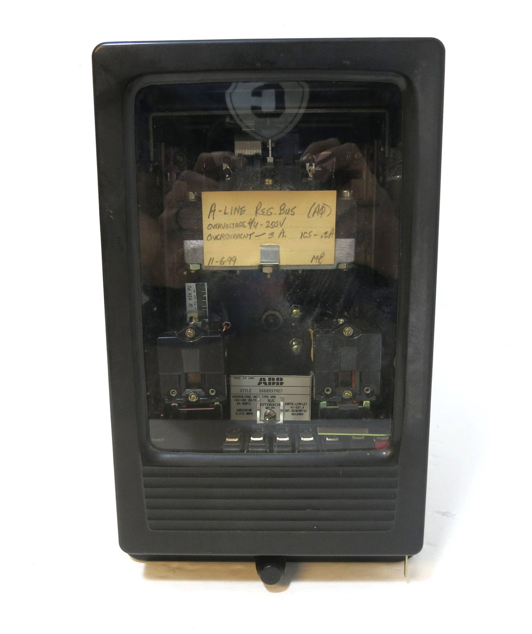 ABB 6668D37A27 High Impendance Bus Differential Relay KAB 9643A94 41-337.4 Flaw (GA0306-1)