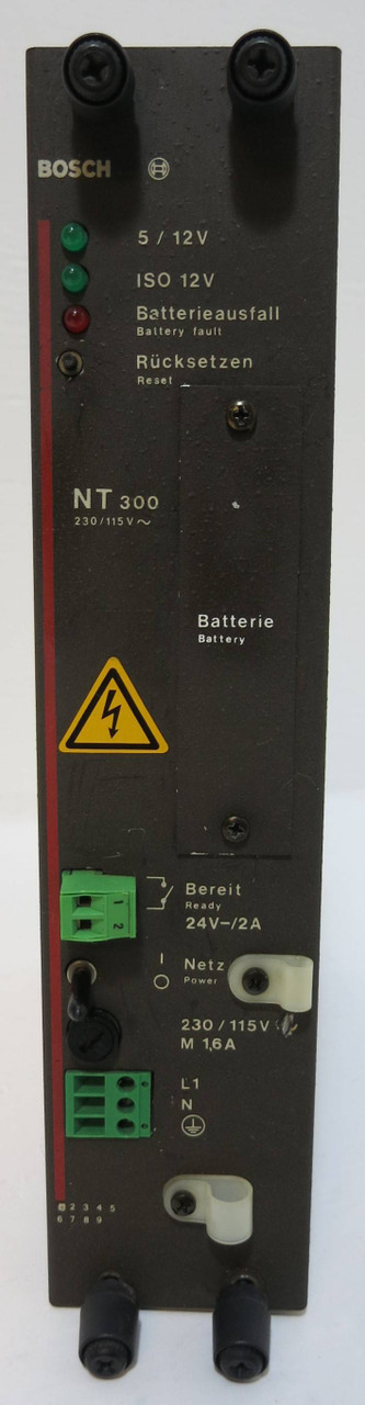 Bosch NT 300 230/115 V PLC 052001-311 Power Supply Module Card 181969 (GA0302-1)