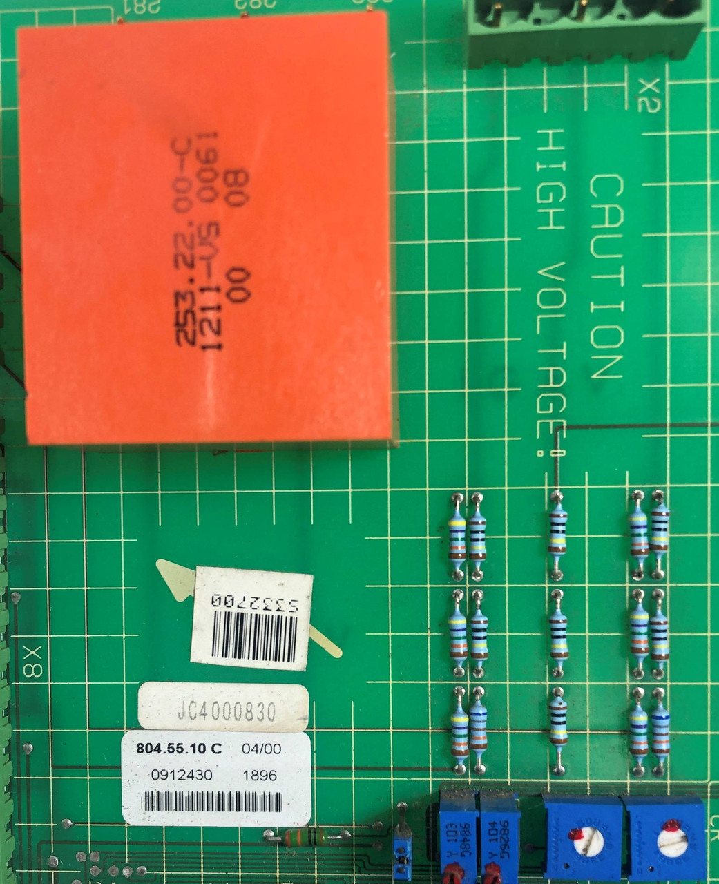 Reliance Electric 804.55.10C Circuit Board PLC GD.719.30.00-B 804.55.10 (EM4038-1)