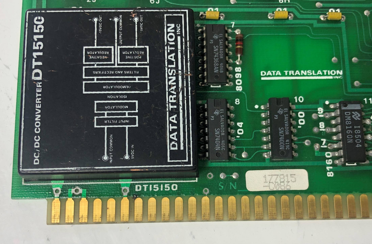 Data Translation DT1843-8-M Control Board Rev. F DT1842 DT15150 DC/DC Converter (EM4040-2)
