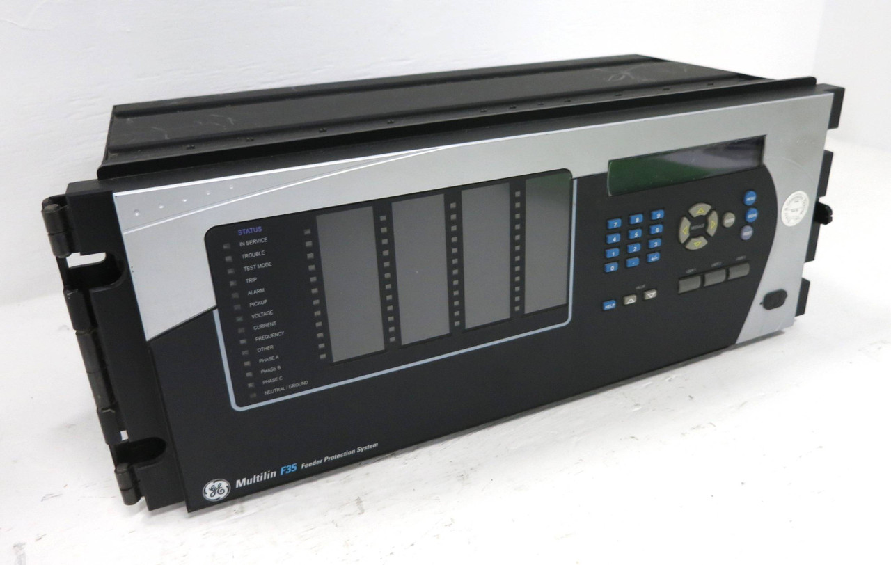 GE Multilin F35 Multiple Feeder Management Relay w Display Panel & Rack NO PLCS (DW2512-1)