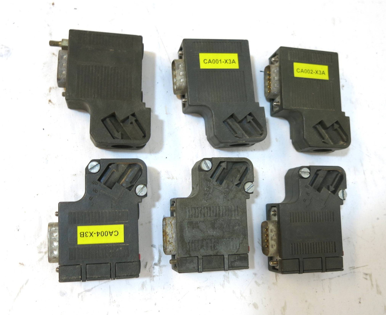 Image of Siemens 6ES7 972-0BA40-0XA0 Profibus Connector Simatic S7 PLC Simadyn (LOT OF 6)