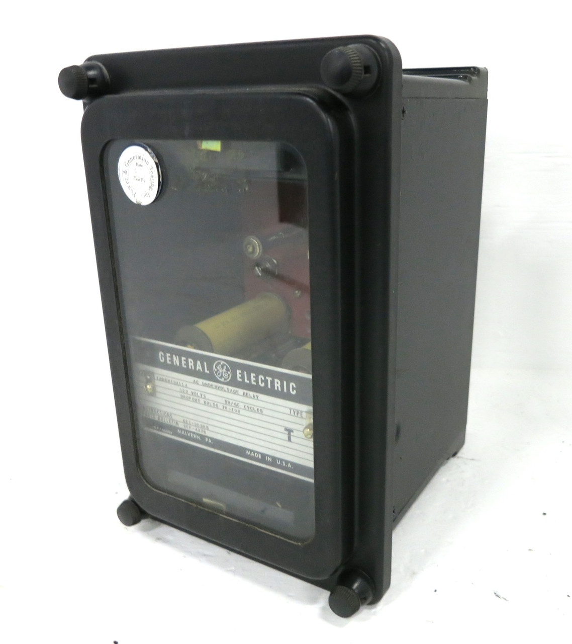 GE 12NGV12A11A AC Undervoltage Relay Type NGV 120V 60Hz 70-100V General Electric (DW2528-2)