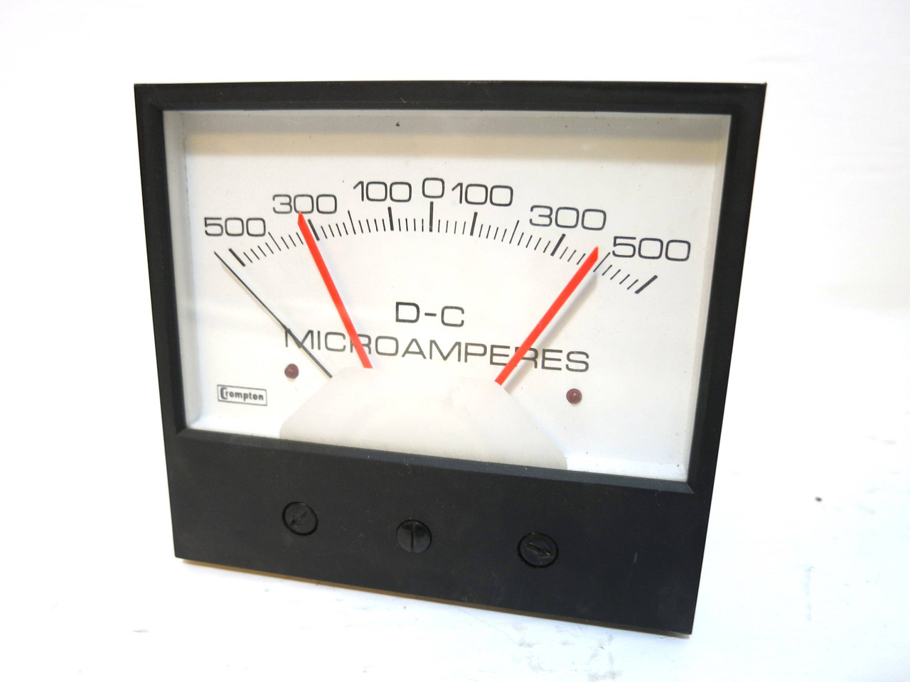 NEW Weschler Instruments CR/239-302A DC Ammeter Scale 500-0-500 Microamperes (DW2580-1)