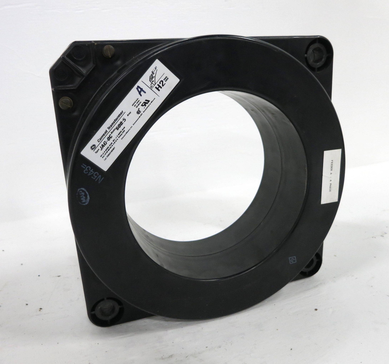 Image of GE 750X110507 Current Transformer Type JAG-0C Ratio 600:5A CT General Electric