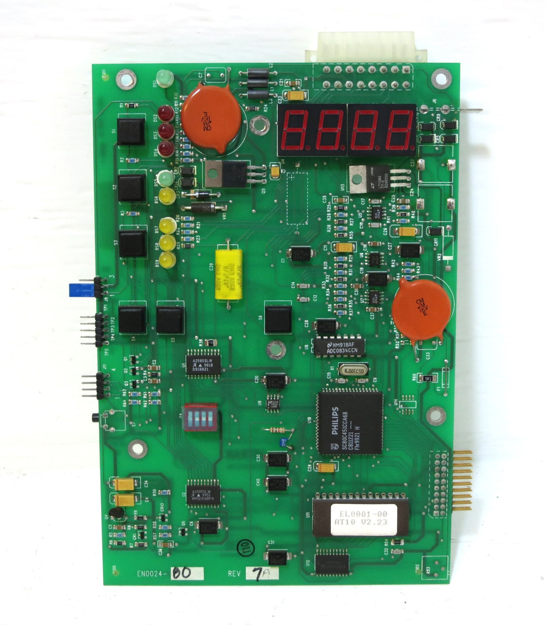 Image of Hitran EN0024-80 Rev 7A Control Display Board Alarm PLC PCB PK0024-01 Charger