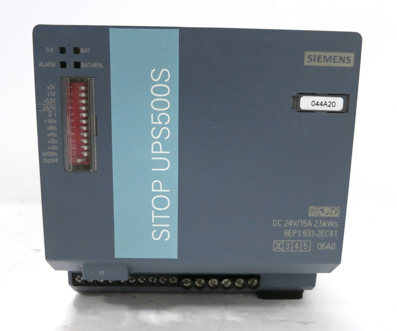 Siemens 6EP1933-2EC41 SITOP Uninterruptible Power Supply UPS500S Capacitor 2.5kW (DW2716-1)