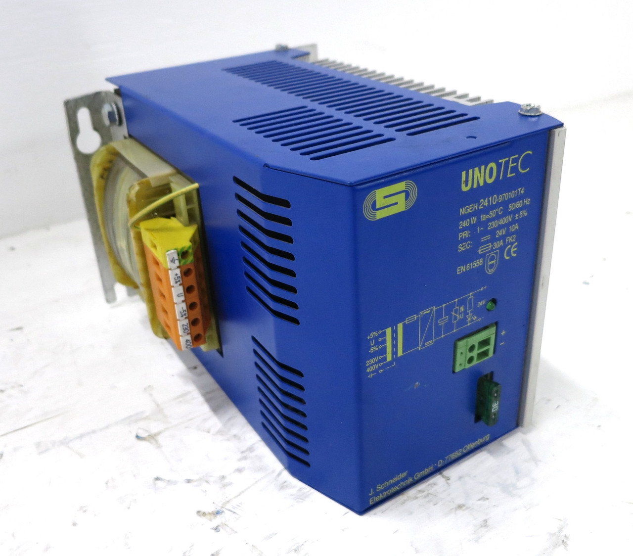 Image of UnoTec NGEU 2410-970101T4 Power Supply Module 230/400 - 24V 10A 240W Schneider