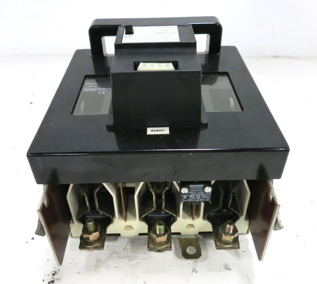 Siemens 3NP5360-0EA86 Fuse Switch Disconnector 3NP5 400A 3VU1300-1MS00 Breaker (DW2806-2)