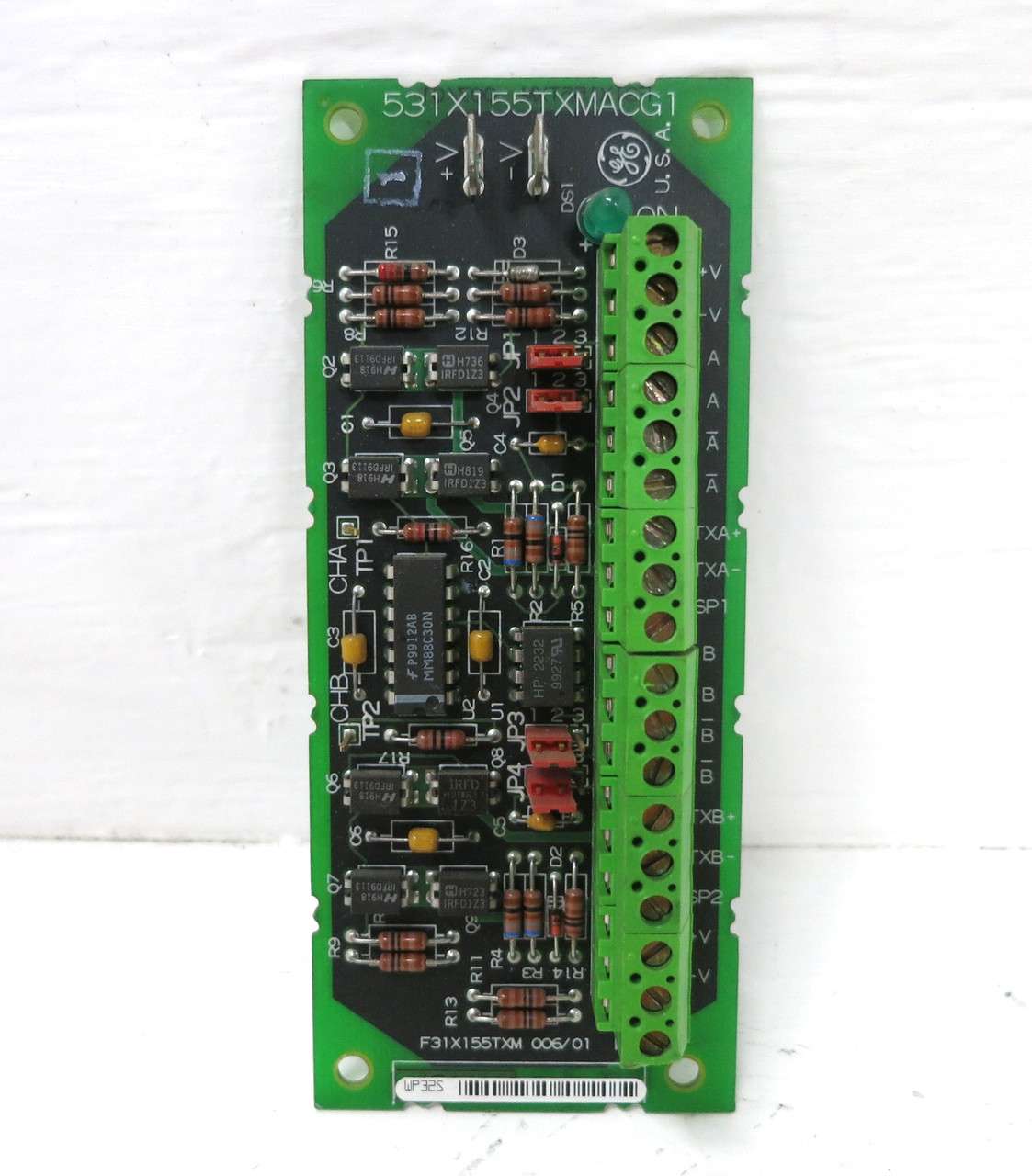 GE Fanuc 531X155TXMACG1 Tach Isolated Drive Board PLC Turbine Control F31X155TXM (DW2823-6)