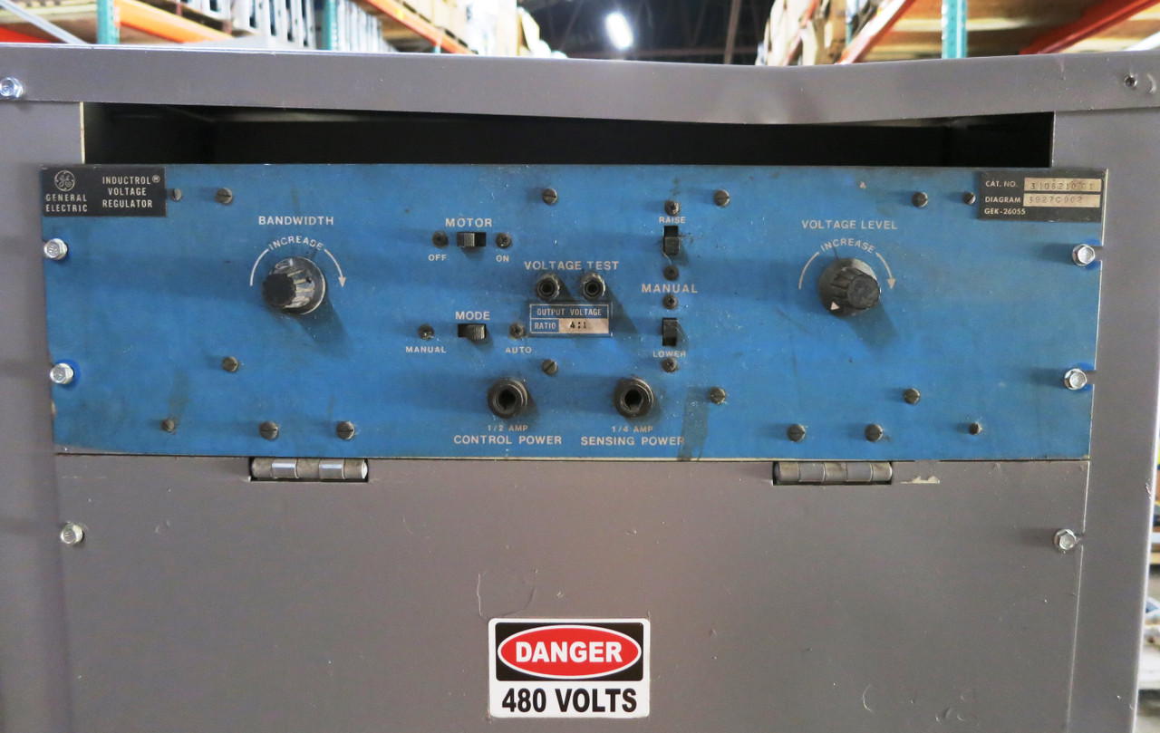 GE 31D6840G30 Inductrol Voltage Regulator 332 kVA @ 460V 460 In AIRT 416A 3PH (DW2827-1)