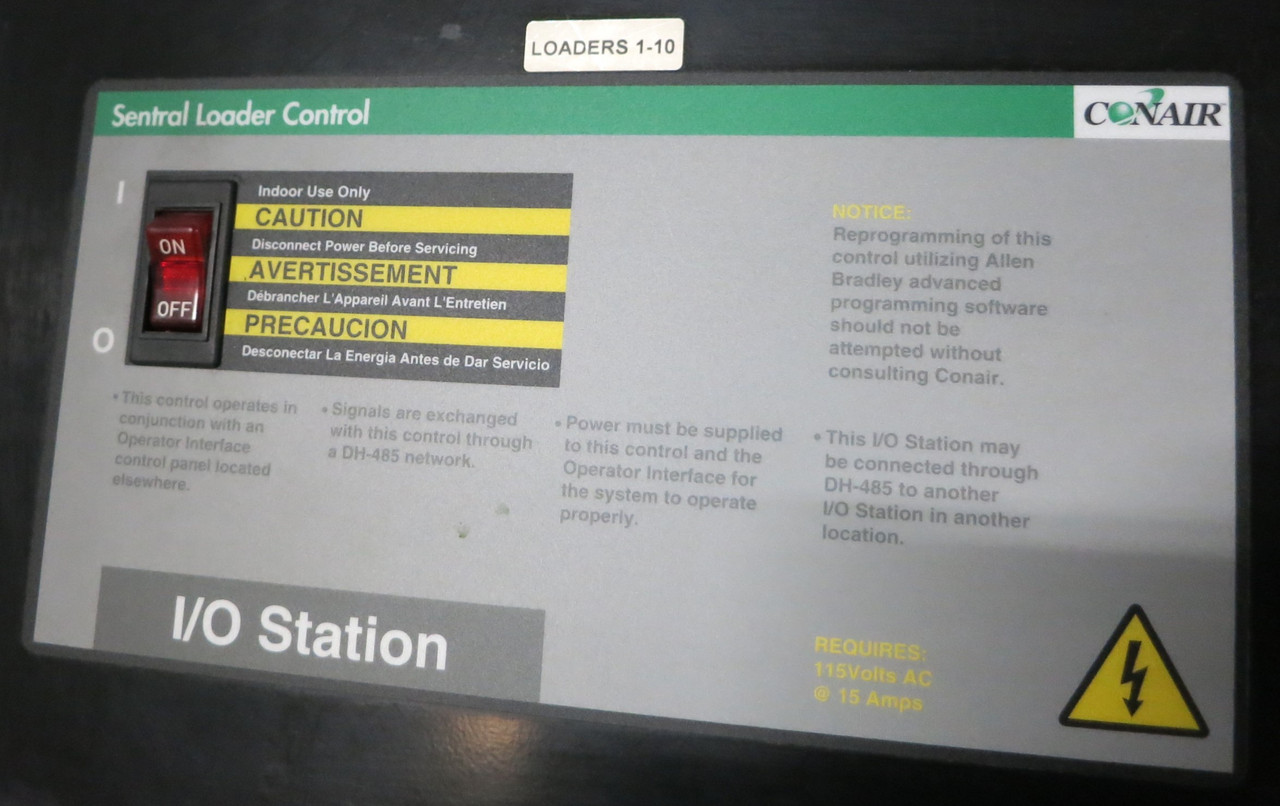 Conair Sentral Loader Control I/O Station I10 TAXB/1096 115V 107-432-02 Rev G (GA0461-1)