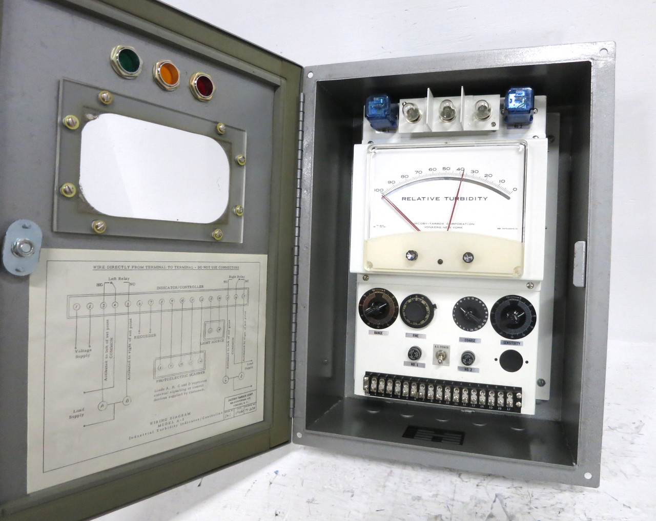 NEW Jacoby Tarbox Model A-2 Turbidimeter Turbidity Indicator 100-0 115V 75W (DW2868-1)