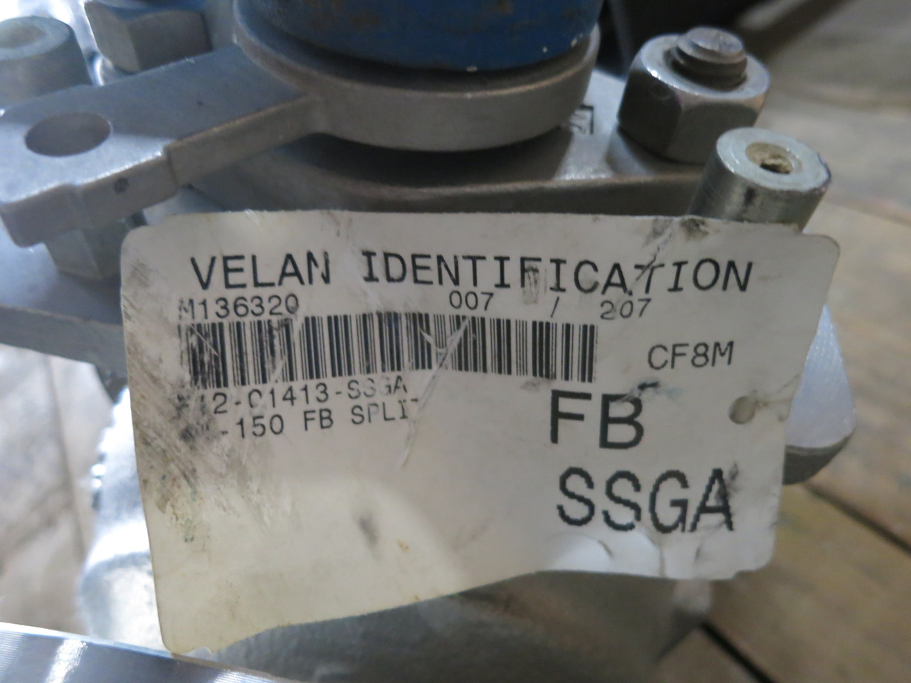 Velan 4" CF8M Ball Valve 4-150 316 Ball Stem RPTFE Seat FB Split 275 PSIG (DW2890-1)