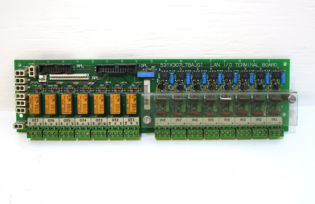 GE Fanuc 531X307LTBAJG1 LAN I/O Terminal Drive Board PLC Turbine Control 531X (DW2901-1)