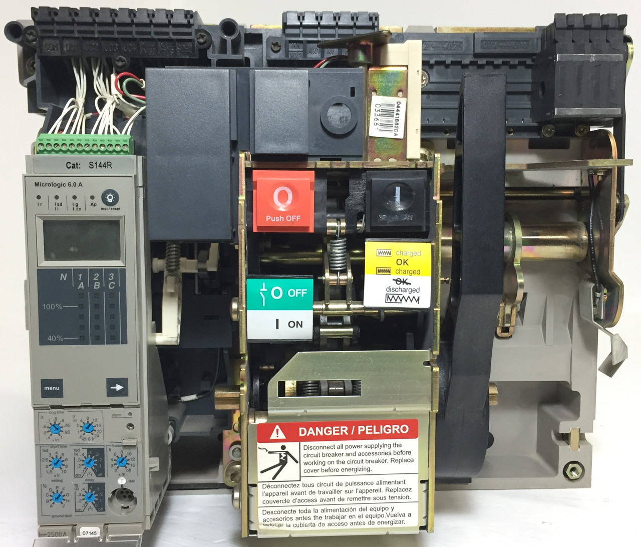 Square D NW25H1 2500A LSIG MasterPact Circuit Breaker w/ 2500 Amp Trip 3P Ground (EM4110-1)
