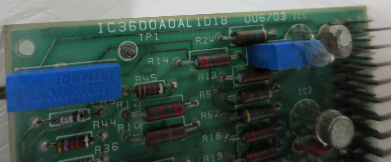 GE IC3600AOAL1D1B Fanuc Op Amp PLC Board Card IC3600A0AL1D1B Mark I-II Turbine (GA0466-10)