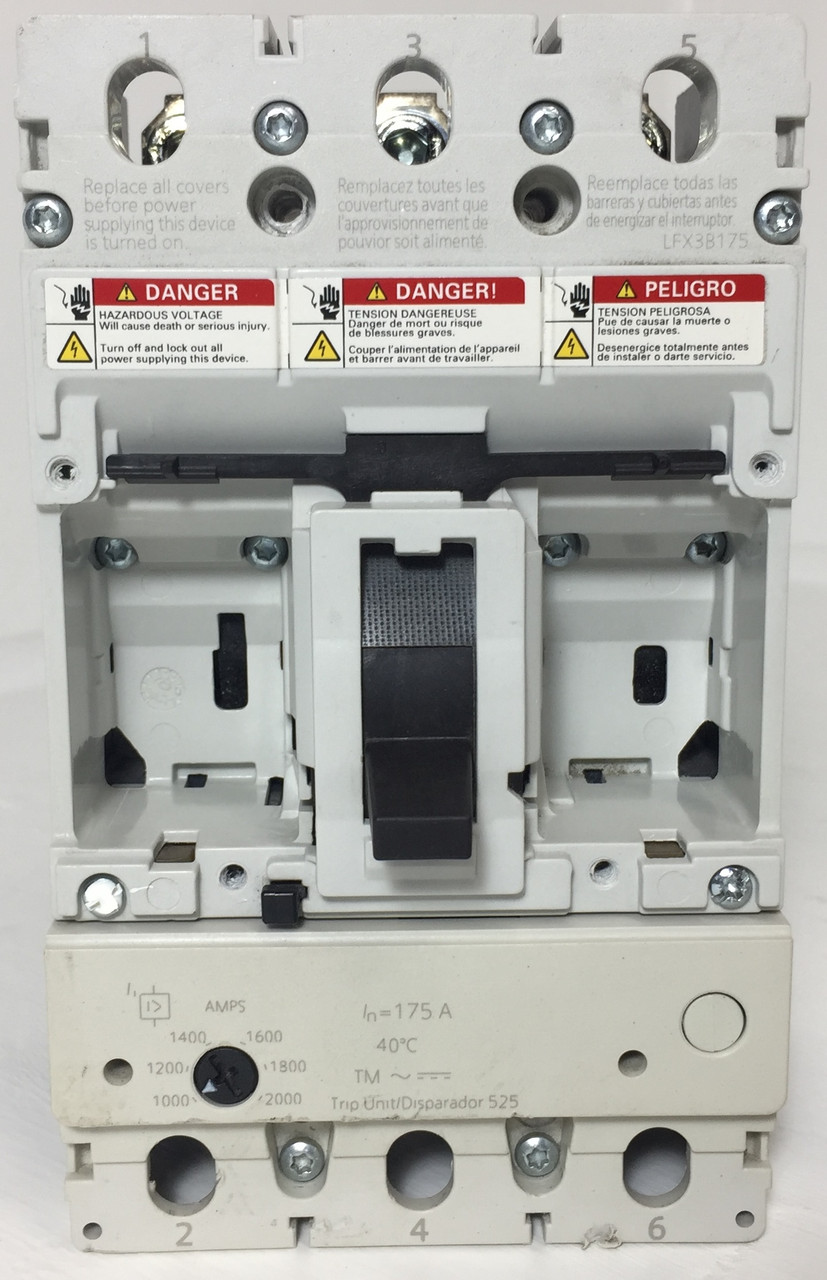 Siemens LFX3B175 175A Circuit Breaker Type LFGA Frame FG 480/600V 175 Amp HACR (EM4117-1)