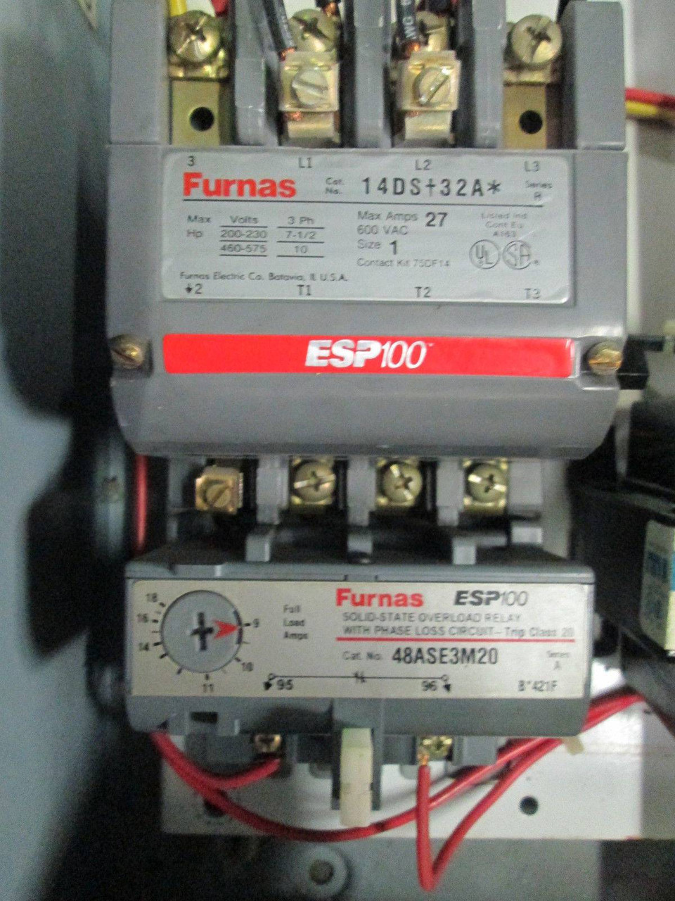 Furnas 20A Breaker Size 1 Starter Combination Box 20 Amp Combo FDB3020L (EBI1648-4)