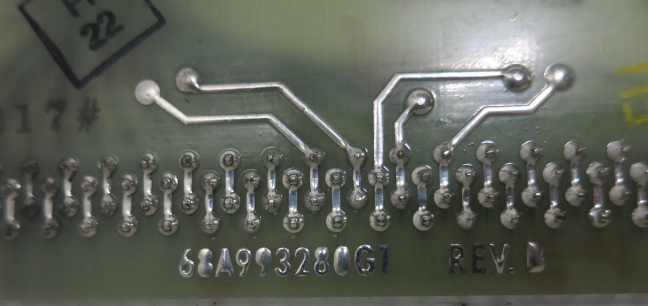 GE PWB 68A993282 Rev A Fanuc Connector PLC Card 68A993280G1 General Electric (GA0471-3)