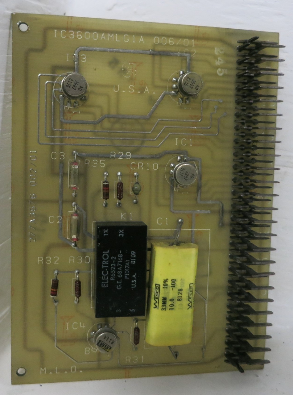 GE IC3600AMLG1A 006/01 Fanuc Multiplier Analog Divider PLC Card General Electric (GA0467-1)