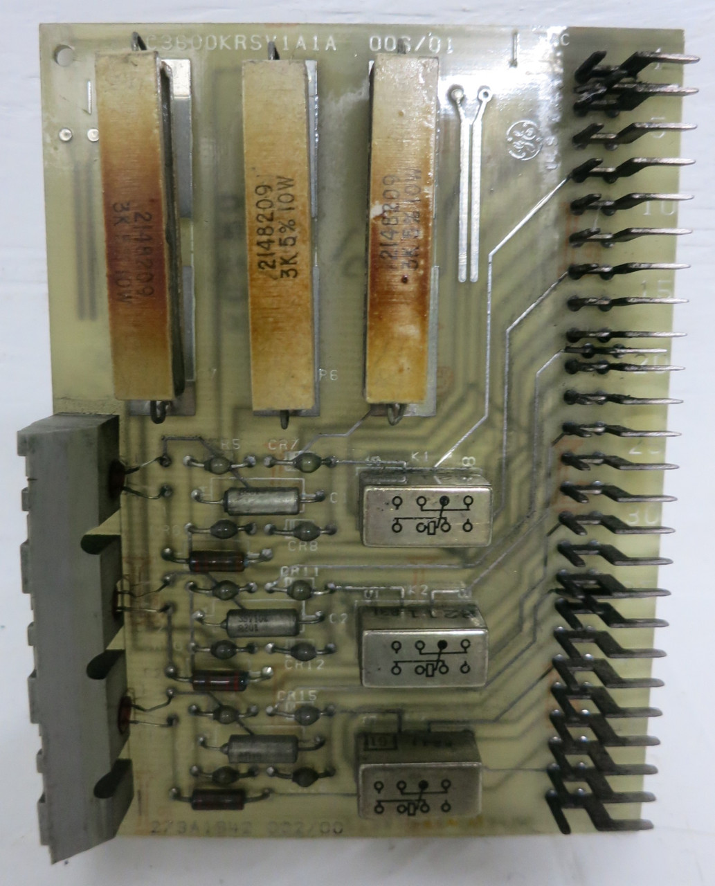 GE IC3600KRSV1A1A Fanuc Relay PLC Board Card Mark I-II Turbine Control IC3600 (GA0468-5)