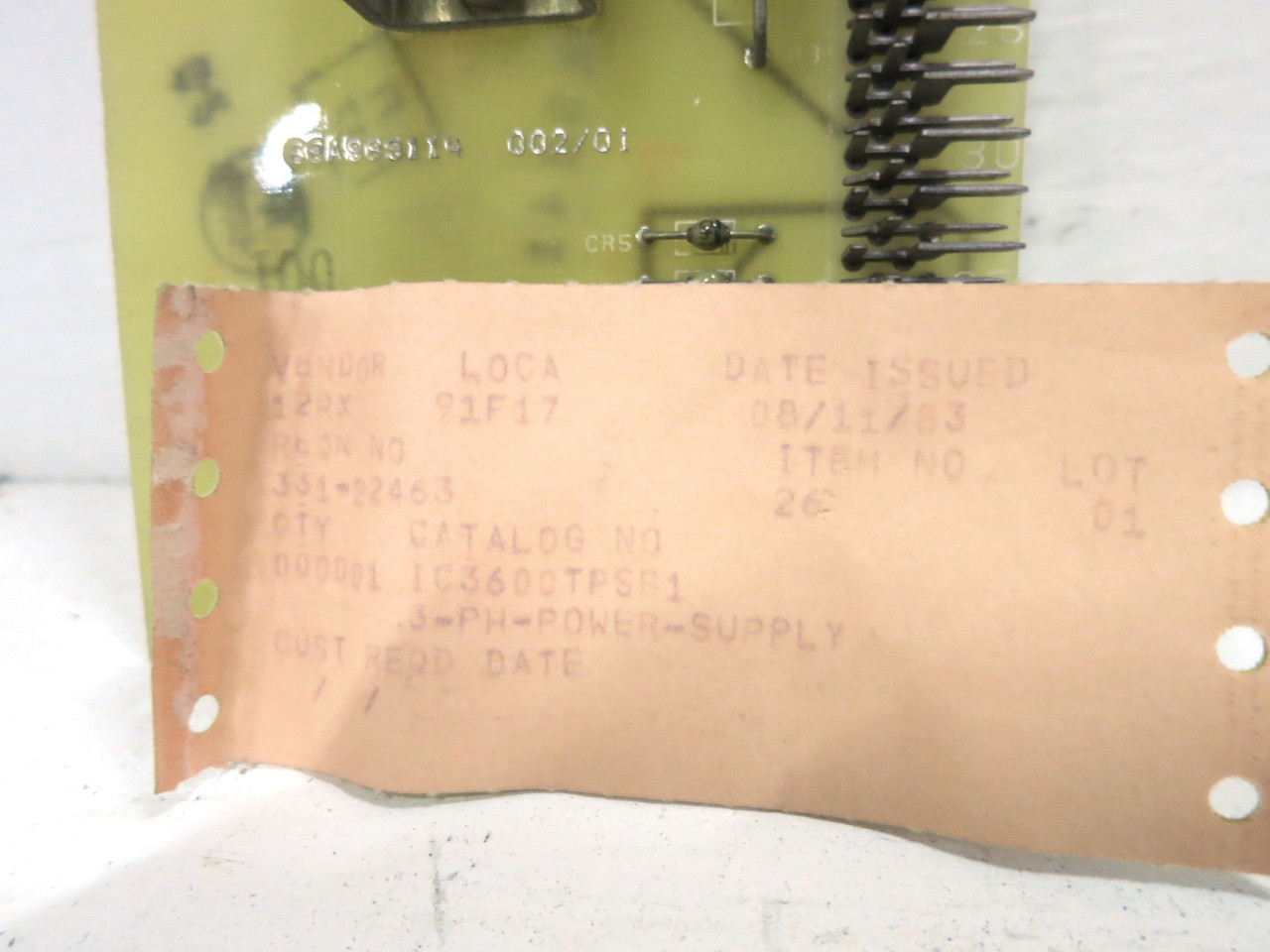 NEW GE IC3600TPSB1B1B Mark I-II Turbine Control PLC Power Supply Board IC3600 (DW2964-1)