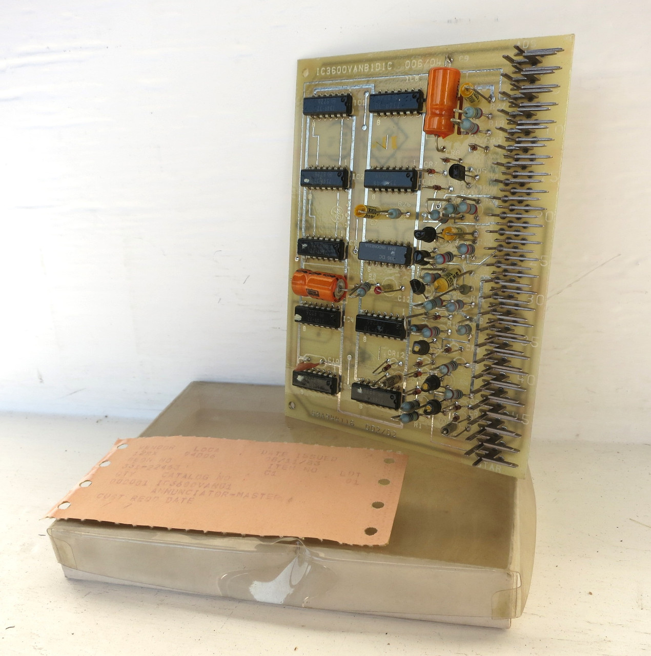 Image of NEW GE IC3600VANB1D1C Mark I-II Turbine Control PLC Annunciator Board IC3600