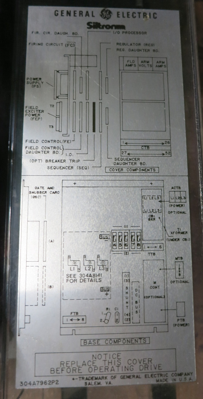 GE DS3800HSQD1G1D Fanuc Siltron Internal Power Module DS3800DSQD1A1A (GA0472-1)