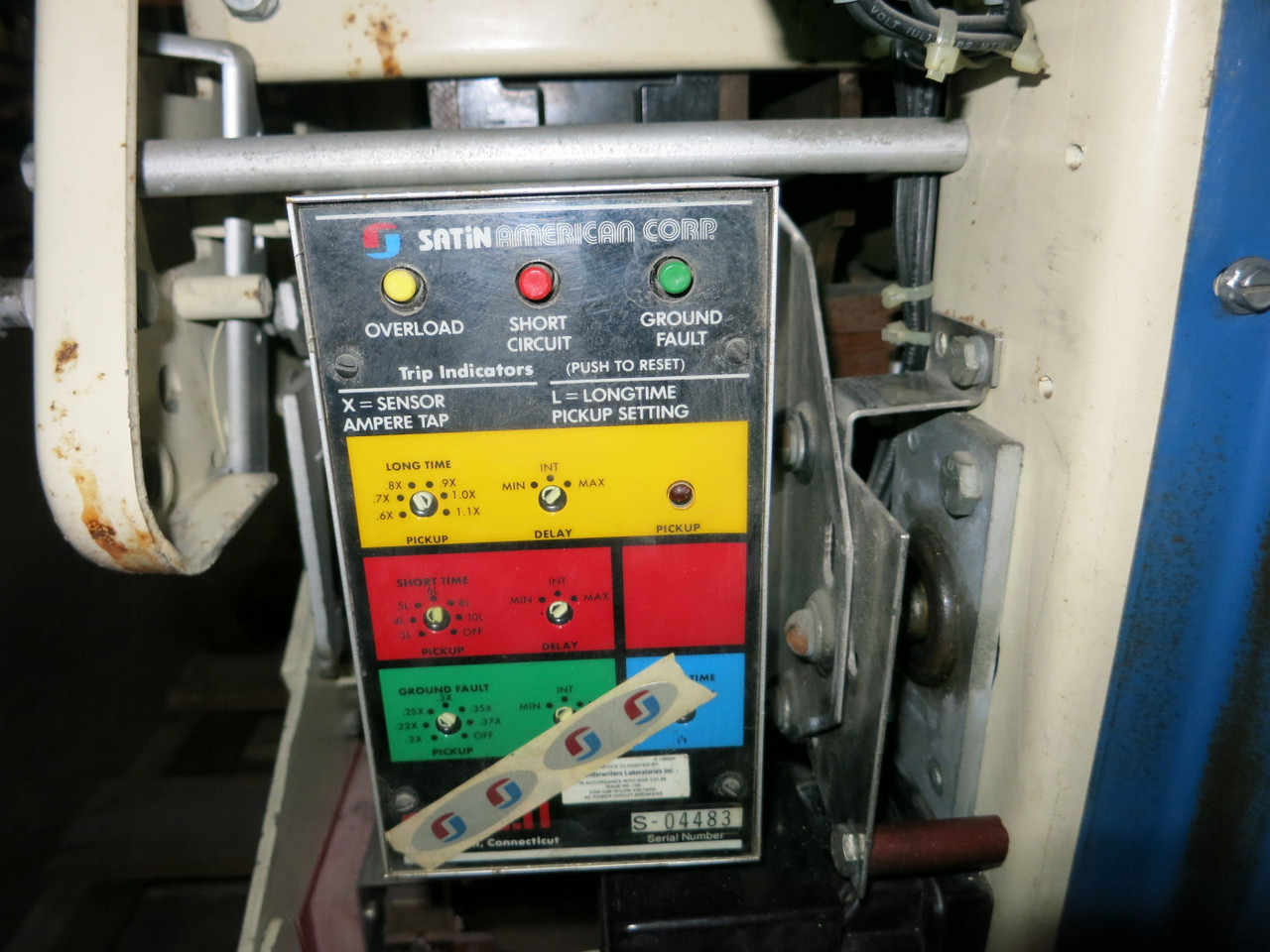 GE AK-3A-75 3000A w LSG Satin American Corp Trip EO General Electric Air Breaker (GA0496-3)