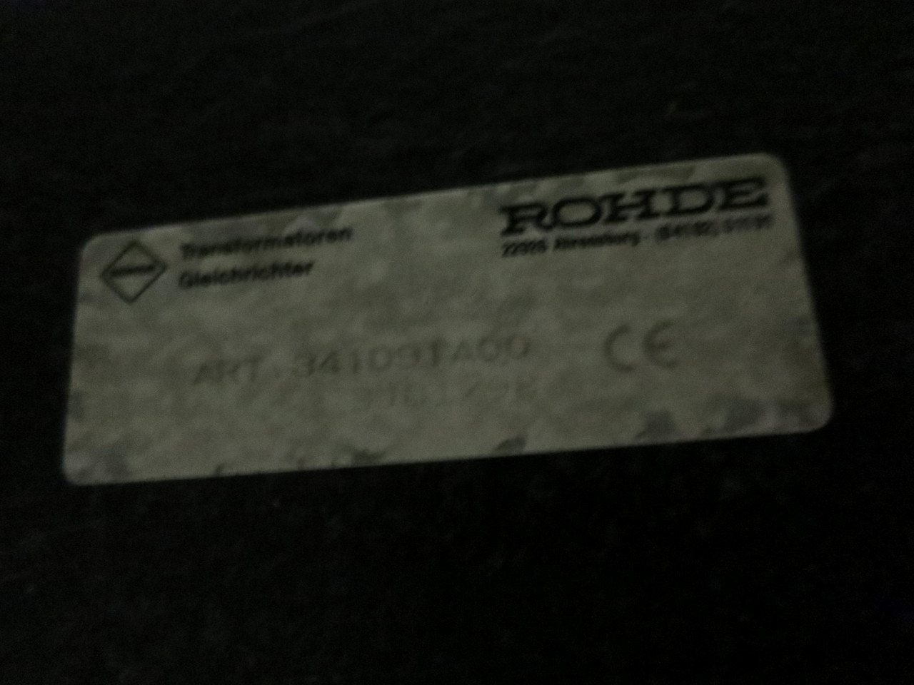 Rohde 150 kVA 460 Delta Pri. to 460V Sec. 3PH Dry Type Transformer 341D91A00 (DW3082-1)