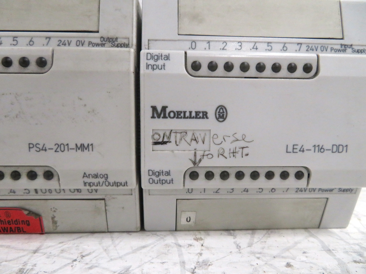 Moeller PS4-201-MM1 + LE4-116-DD1 Programmable Logic Controller Compact PLC (DW3140-25)