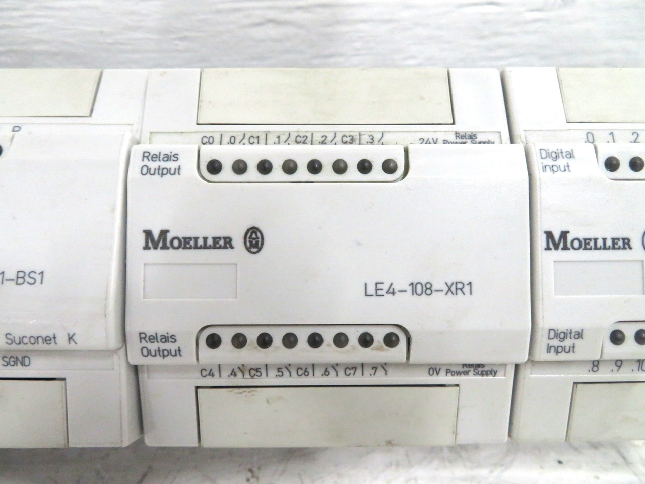 Moeller PS4-201-MM1 + LE4-501-BS1 + LE4-108-XR1 + LE4-116-DX1 Compact PLC Module (DW3143-6)