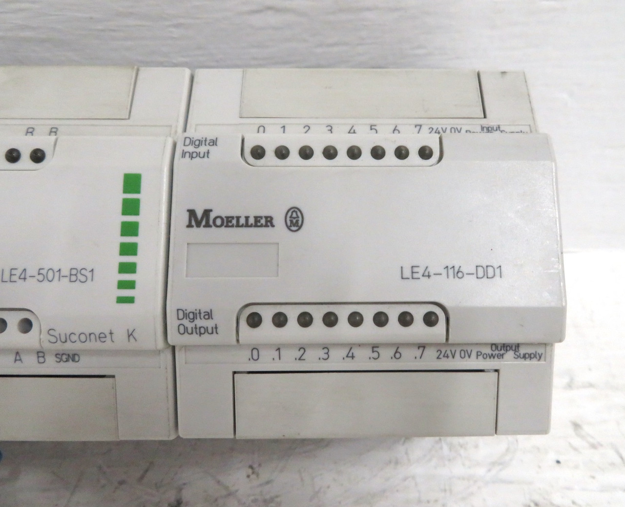 Moeller PS4-201-MM1 + LE4-501-BS1 + LE4-116-DD1 Compact PLC Controller Expansion (DW3142-6)