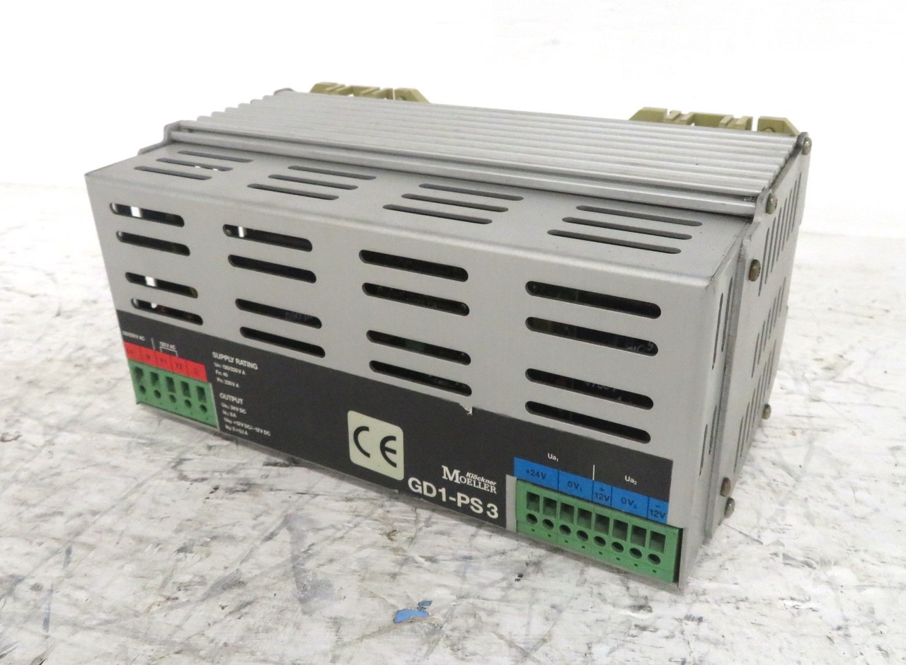 Klockner Moeller GD1-PS3 Power Supply 120/230VAC - 24VDC GD1PS3 (DW3155-8)