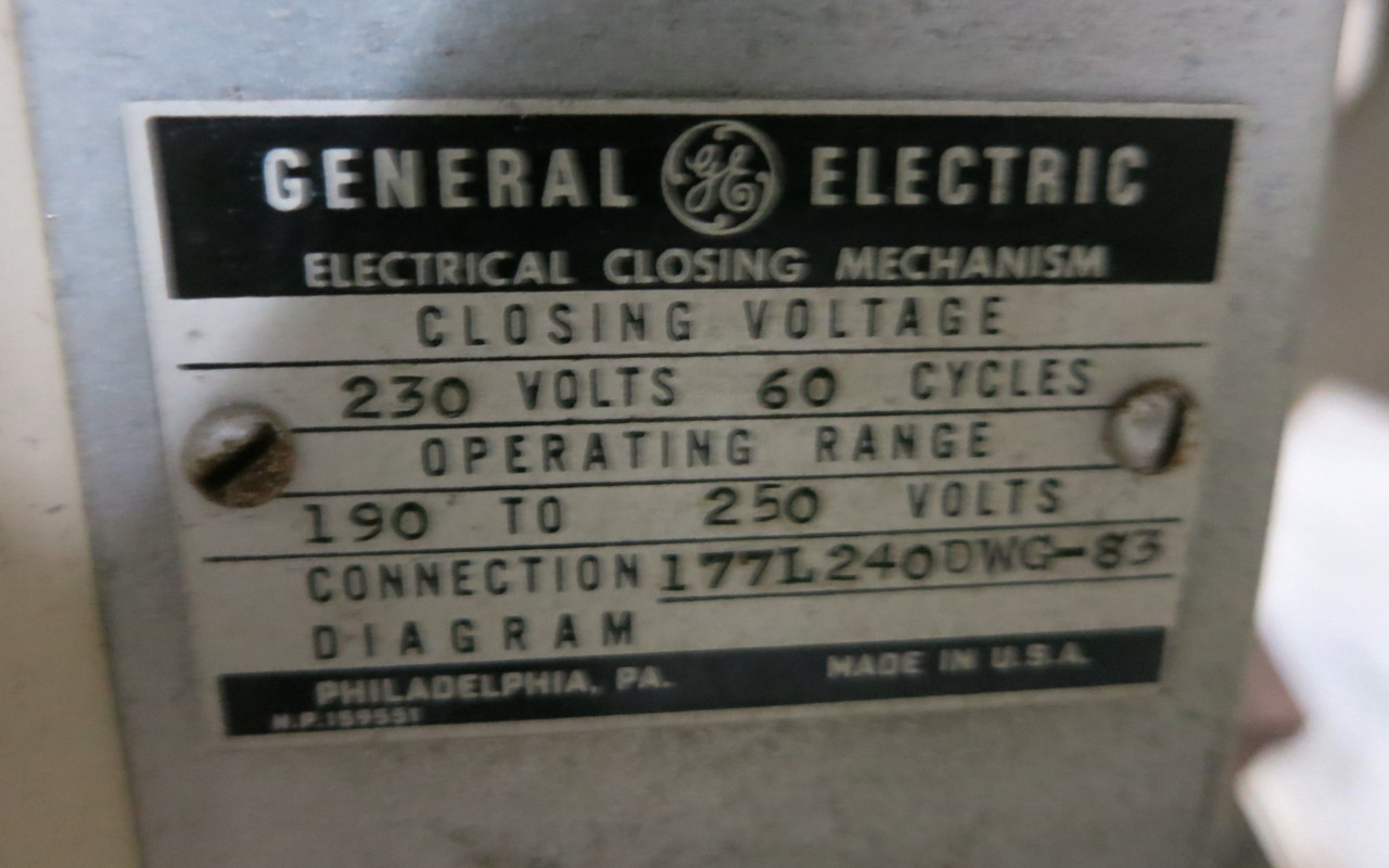 GE AK-3-75 3000A EO Air Breaker w/ LSIG Satin American Trip & Shunt & Aux (GA0538-1)