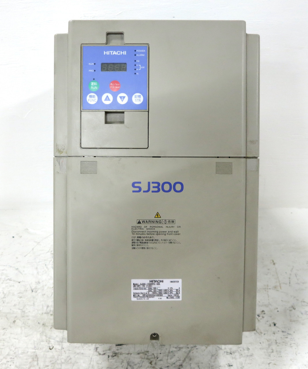 Hitachi SJ300-150HFE-SD5 20 HP AC Transistor Inverter VS Drive 20HP 15kW 32A (DW3199-13)