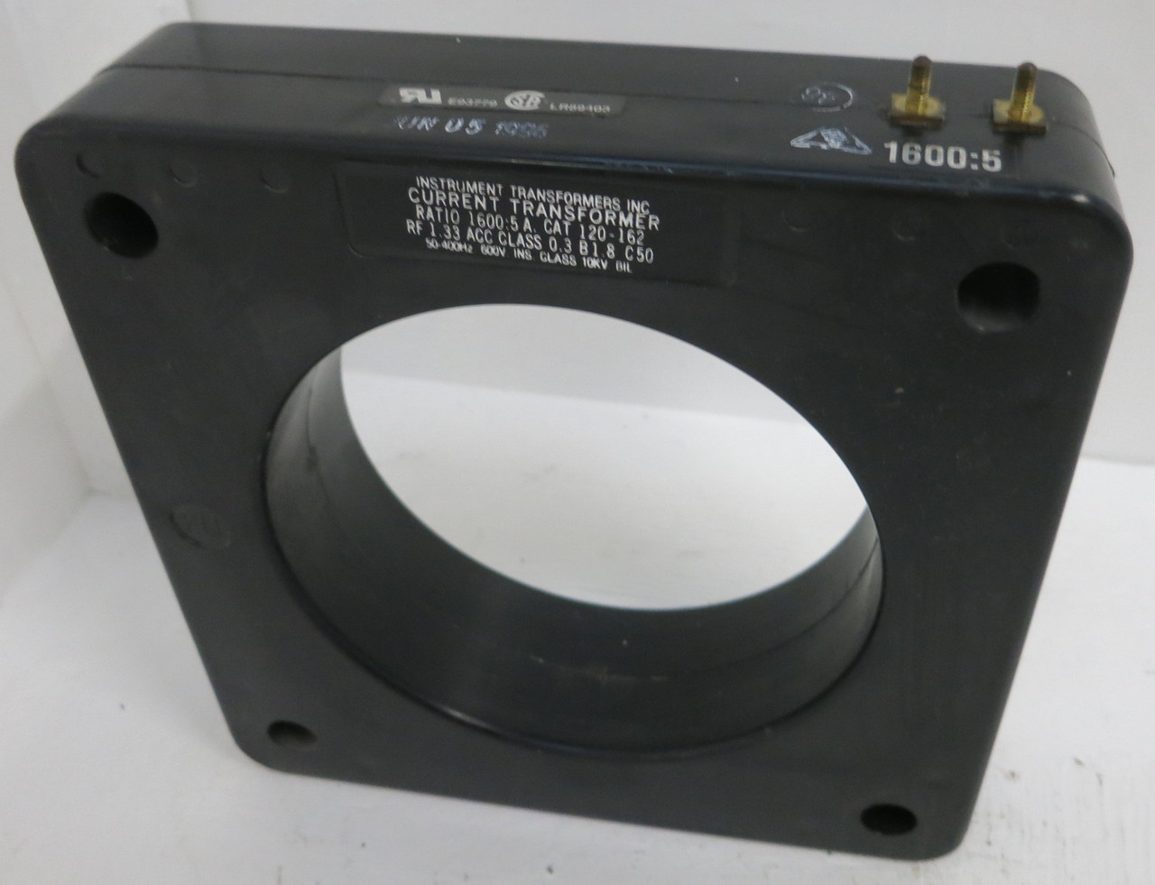 Instrument Transformers 120-162 Current Transformer CT 1600:5 Amp RF 1.33 (GA0551-3)