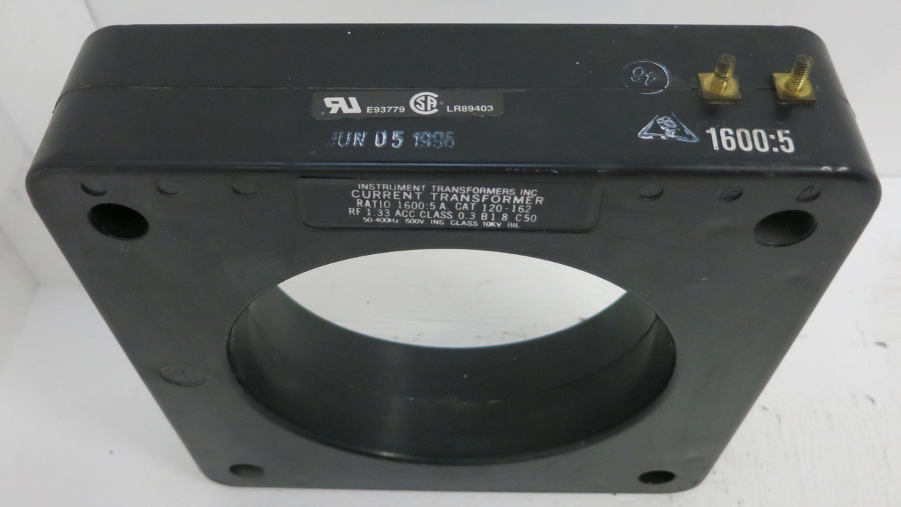 Instrument Transformers 120-162 Current Transformer CT 1600:5 Amp RF 1.33 (GA0551-3)