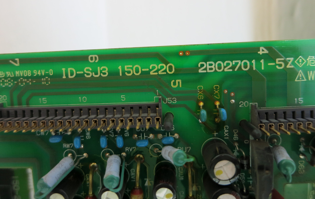 Hitachi 2B027073-3Z + 2B027011-5Z SJ300 VS Drive Control Board II-SJ3 ID-SJ3 (DW3217-5)