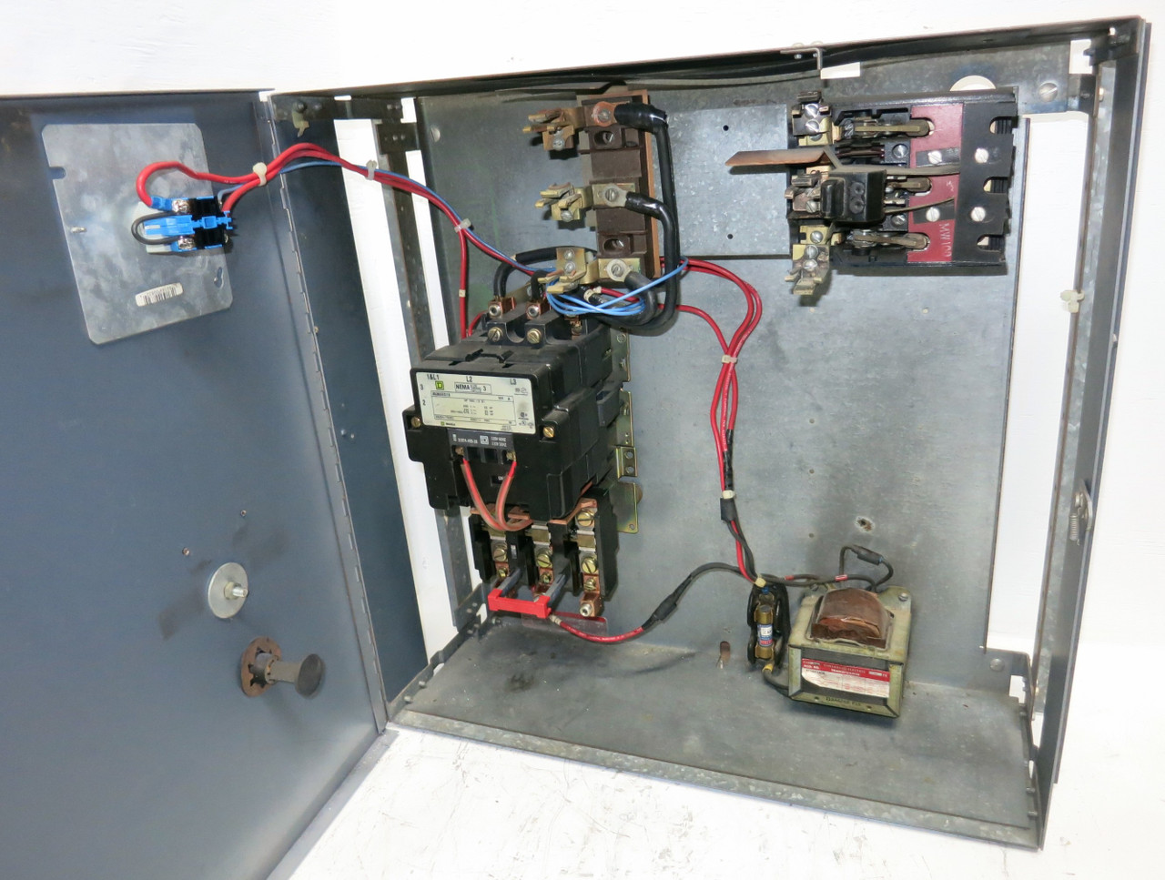 GE QMR Size 3 Fusible Combination Starter FVNR 177-55220 w Square D Starter 8536 (GA0555-2)