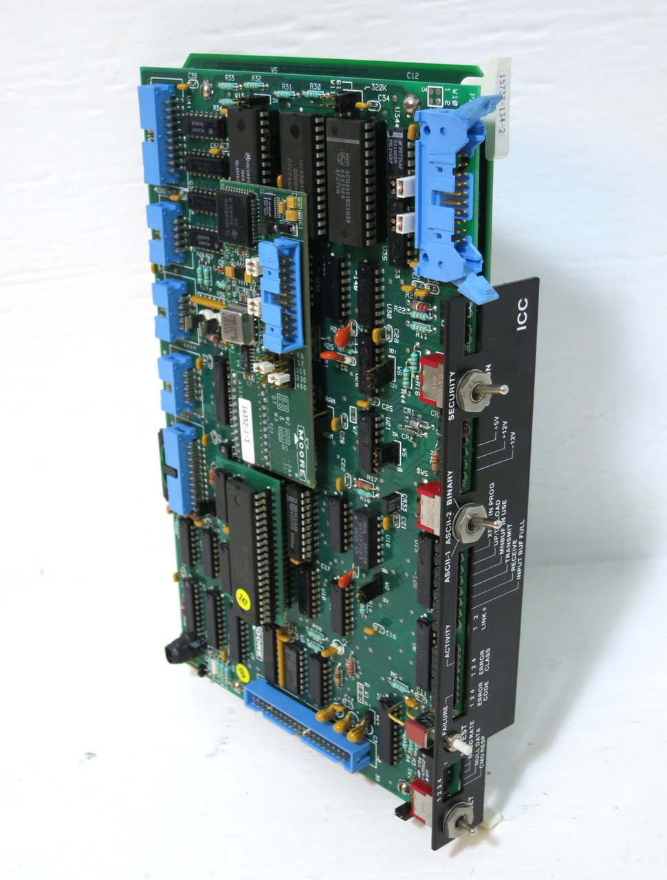 Image of Moore 15737-134-2 PC Board PLC Module PCB Card 15737-111-4 + 157682-39-2