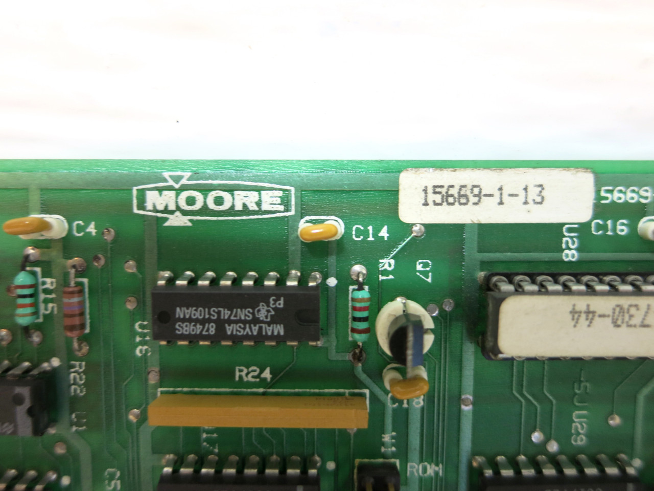 Moore 15669-1-13 PC Board PLC Module PCB Card 15669-36-5 14730-44 (DW3243-1)